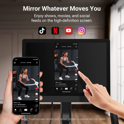 S26 Exercise Bike with HD Touchscreen