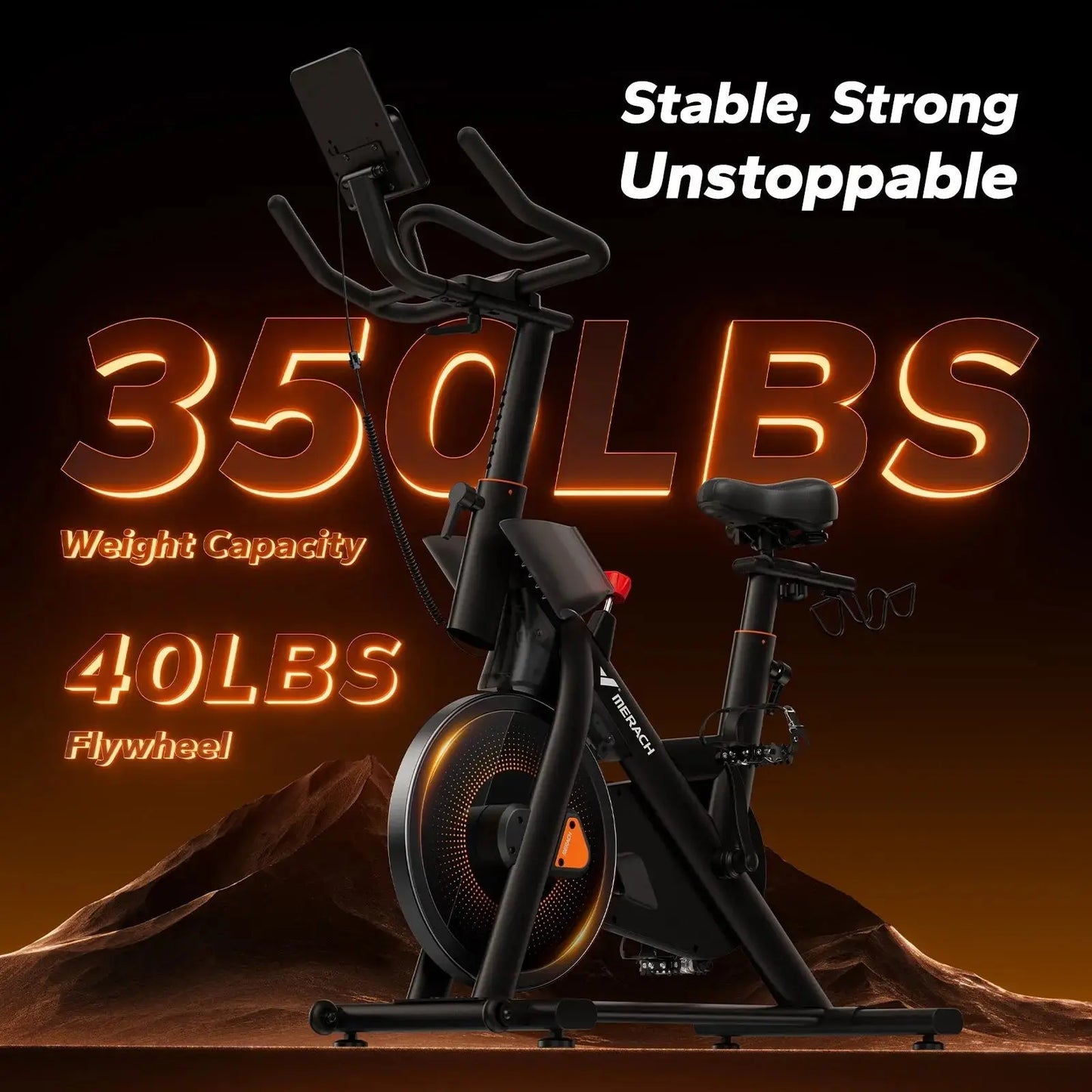 Merach S29B2 Self-Powered Exercise Bike with Auto Resistance Nice Stationary Bike Merach
