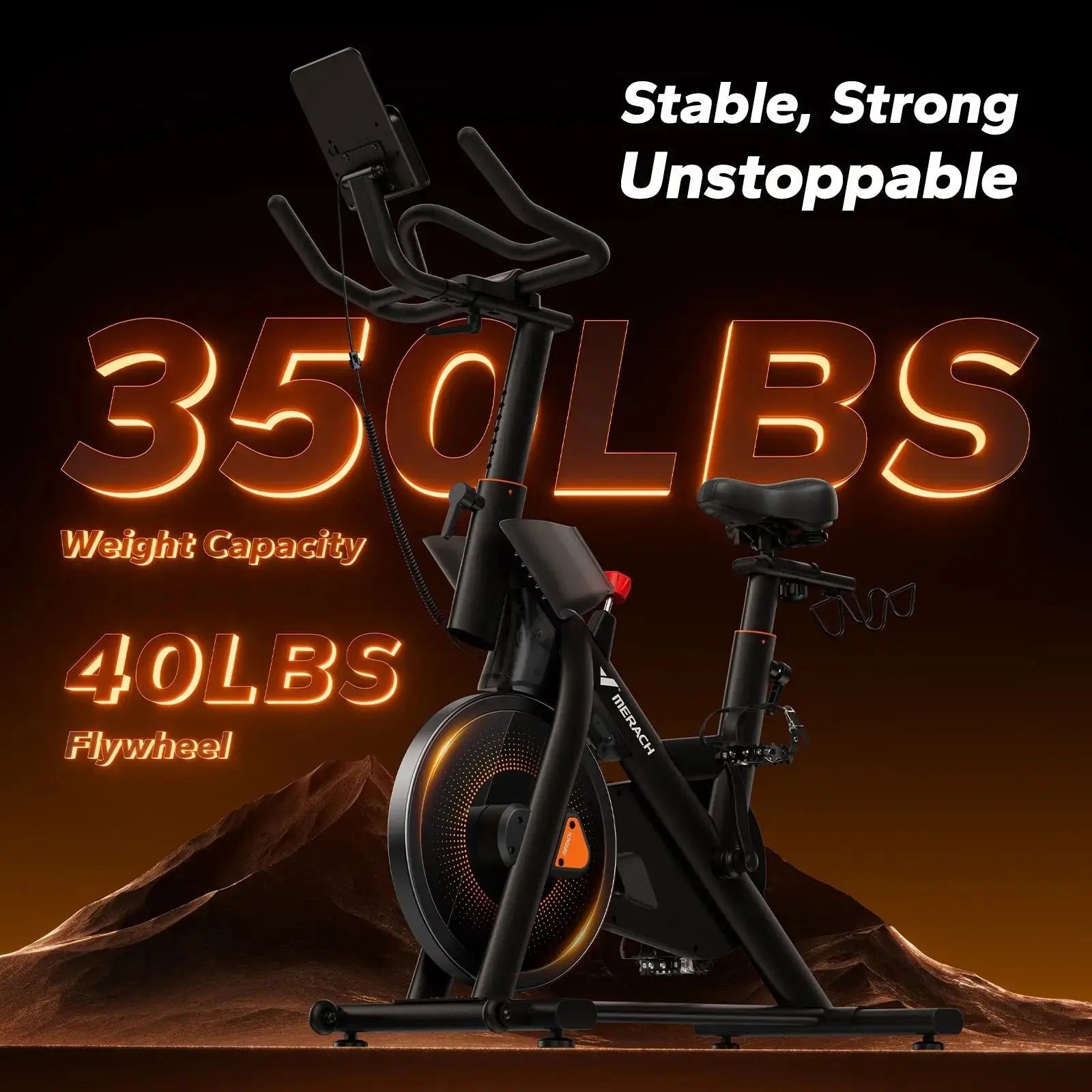 Merach S29B2 Self-Powered Exercise Bike with Auto Resistance Nice Stationary Bike Merach