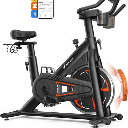 S36B2 Low Noise Stationary Spinning Bike for Home with Comfortable Seat Cushion