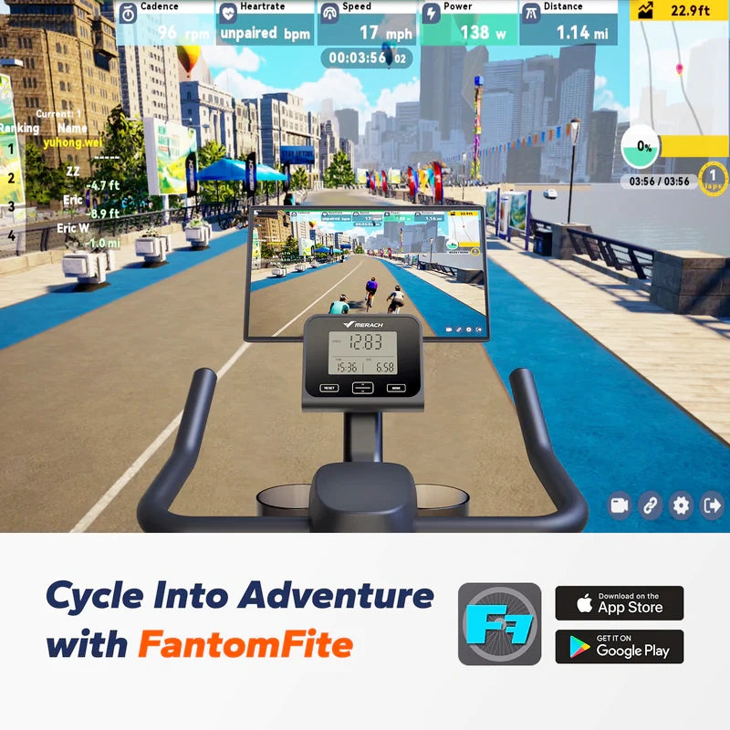 S36 Magnetic Exercise Bike with 330lbs Capacity