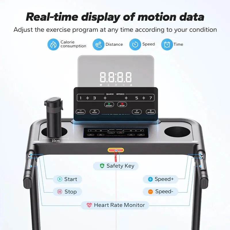 T12B1 Foldable Treadmill with 6% Incline Merach