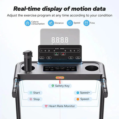 T12B1 Foldable Treadmill with 6% Incline Merach