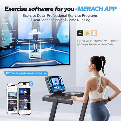 T12 Foldable Walking Treadmill with 6% Incline
