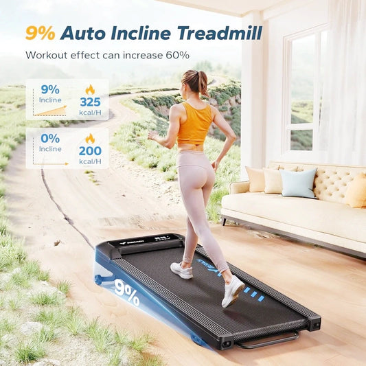 T14  Smart Incline Treadmill – Home Fitness Redefined with 9% electric incline