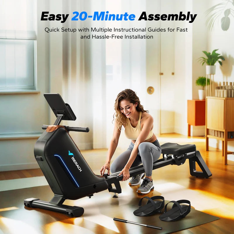 R15 Pro Electromagnetic Rowing Machine Suitable for Apartment - Merach US