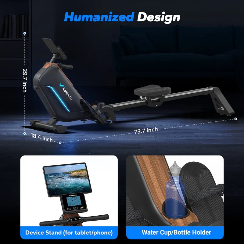 R15 Pro Electromagnetic Rowing Machine Suitable for Apartment - Merach US