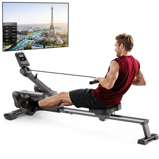 Meracg R25 Affordable Magnetic Foldable Rowing Machine