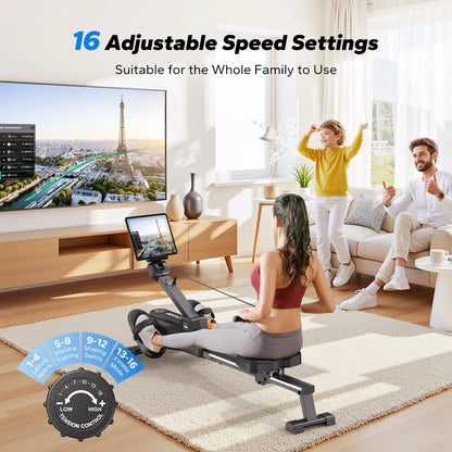 Meracg R25 Affordable Magnetic Foldable Rowing Machine