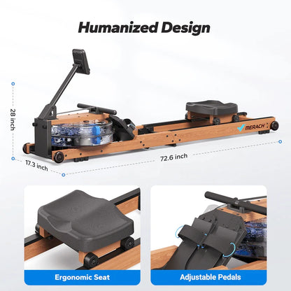 Merach R28 Water Resistance Pro Rowing Machine