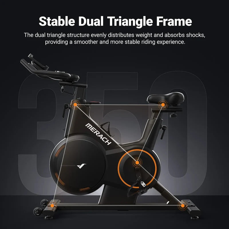 Merach S28 Smart Off-Road Exercise Bike with Adjustable Magnetic Resistance and ±6° Incline - Merach US