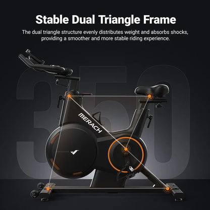 Merach S28 Smart Off-Road Exercise Bike with Adjustable Magnetic Resistance and ±6° Incline - Merach US