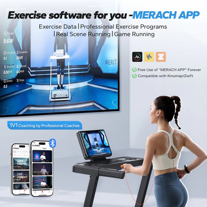 T12B1 Foldable Treadmill with 6% Incline - Merach US